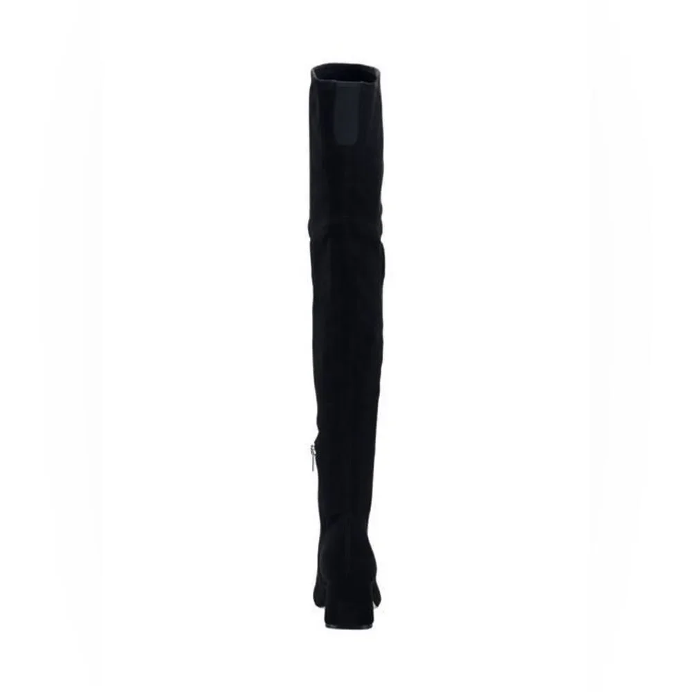 Marc Fisher Charlotte Over-the-Knee Faux-Suede Black Boot